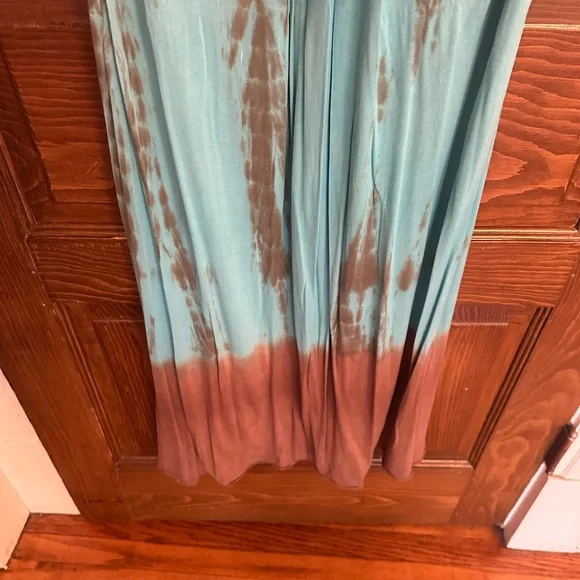 Sky Women's Tie-Dye Maxi Dress - Pink, Blue, and Brown - Picture 6 of 7